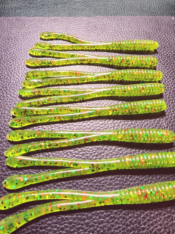 4” Inch Split Tail Worm: Pack of (8) - Image 2